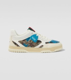 Gucci GG Canvas leather-trimmed sneakers