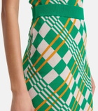 Dodo Bar Or High-rise jacquard midi skirt