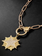Ileana Makri - Star Gold Diamond Pendant Necklace
