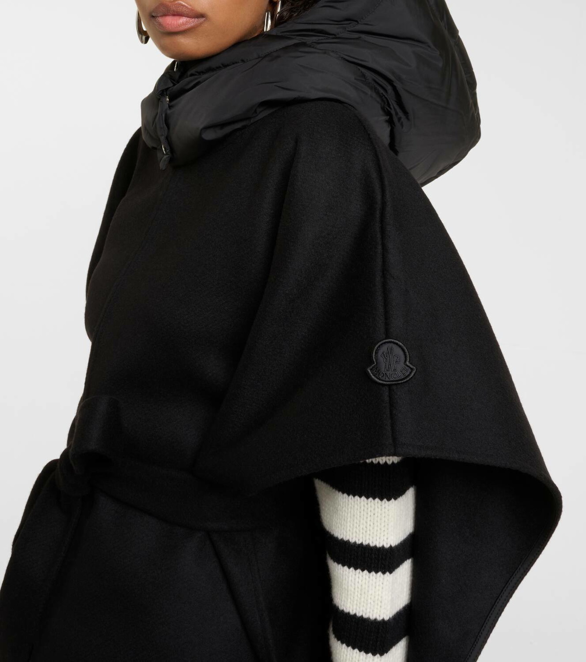 Moncler Wool blend felt down poncho