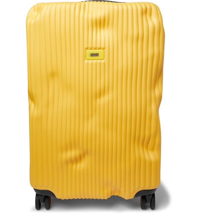 Photo: Crash Baggage - Stripe Medium Polycarbonate Suitcase - Yellow