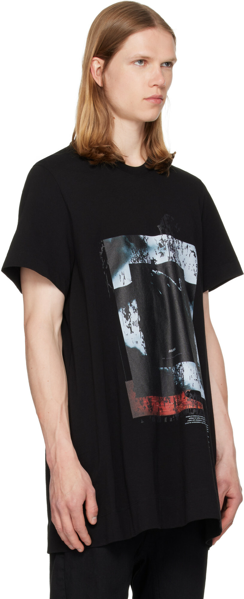 Julius Black Prayer Flare T-Shirt