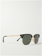 Ray-Ban - Clubmaster Acetate and Gold-Tone Sunglasses