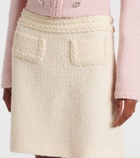 Giambattista Valli High-rise wool-blend tweed miniskirt