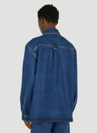 Panelled Denim Shirt in Blue