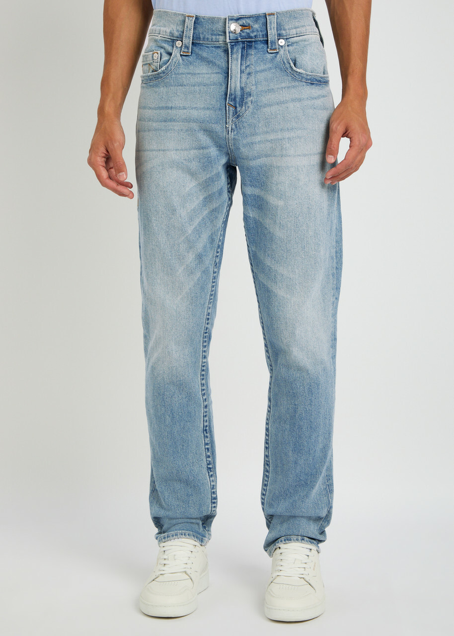 True Religion Rocco Slim-leg Jeans Light Blue