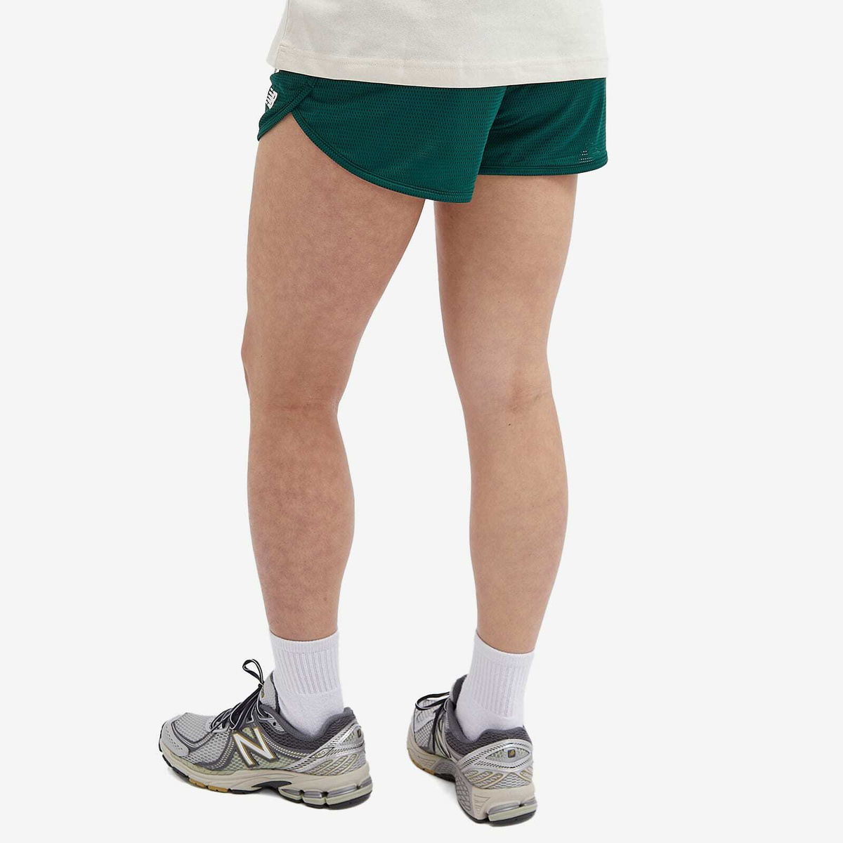 New Balance Women's NB Athletics Mesh Short in Nightwatch Green