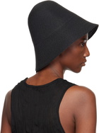 TOTEME Black Paper Sun Bucket Hat