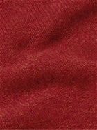 William Lockie - Shetland Wool Sweater - Red