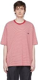 Undercoverism Red & White Cotton T-Shirt