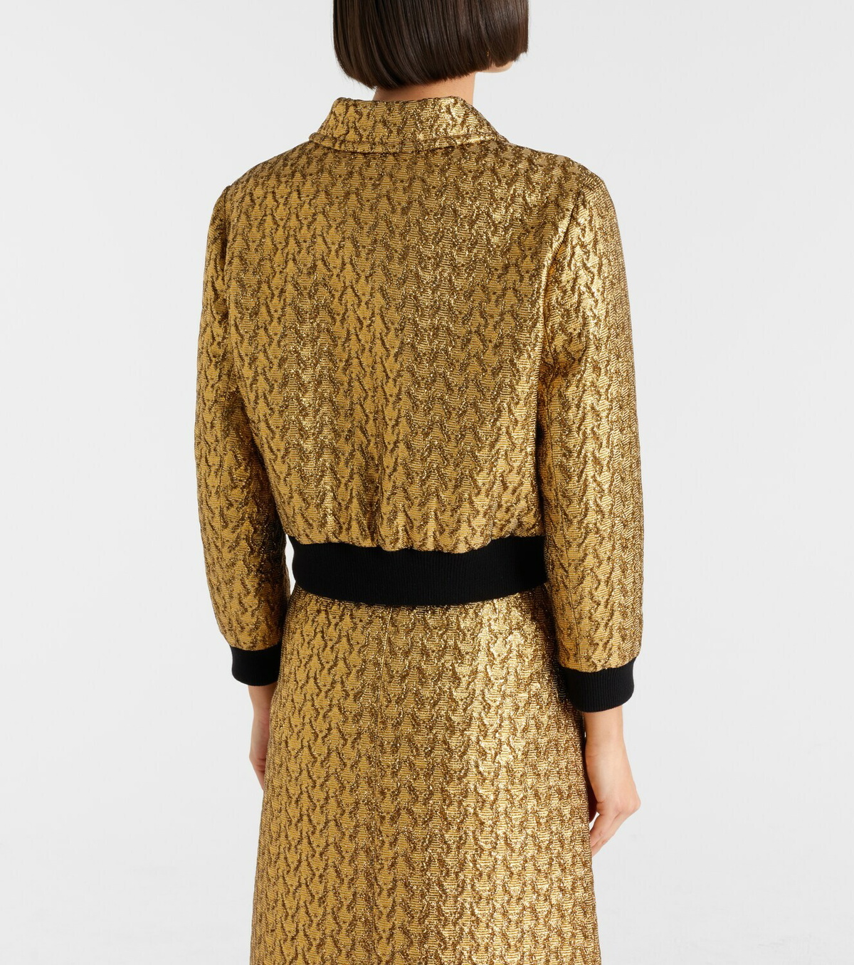 Dorothee Schumacher Golden Hour cropped blouson jacket