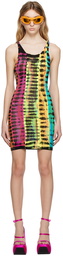 AGR Multicolor Tie-Dye Minidress