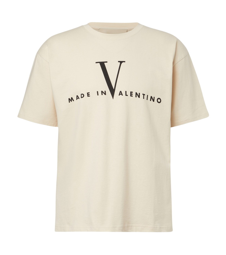 Photo: Valentino Logo cotton jersey T-shirt