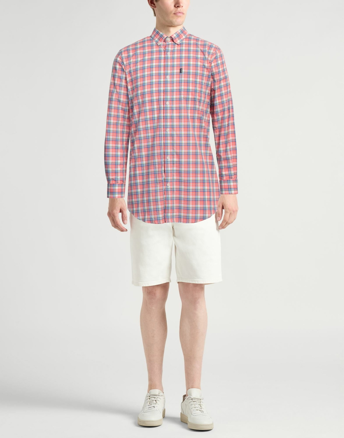 Barbour Mens Shirt Coral