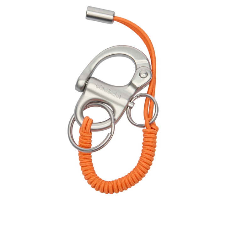 Photo: Cote&Ciel LetGo Key Ring in Orange/Silver 