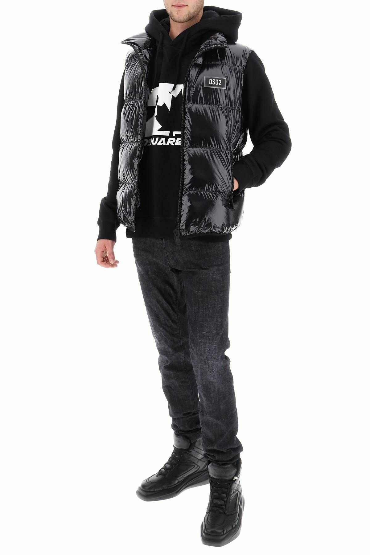 美品 Y2K DUVETICA down vest BLACK archive DUVETICA - Auva Hooded Down Jacket Duvetica