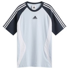 Adidas Men's Teamgeist T-Shirt in Crystal Sky/Aurora Ink