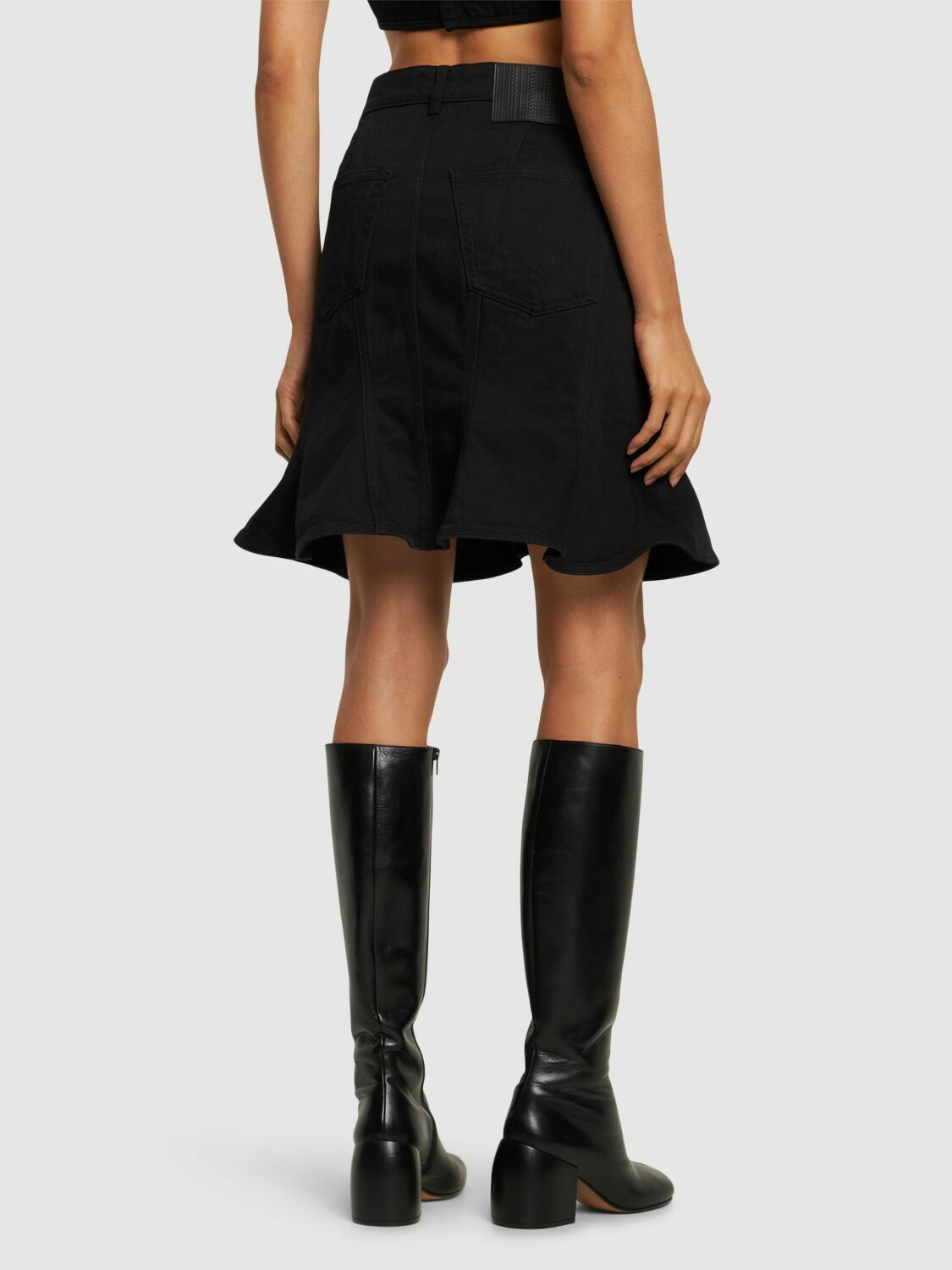 MARC JACOBS - Fluted Denim Mini Skirt Marc Jacobs