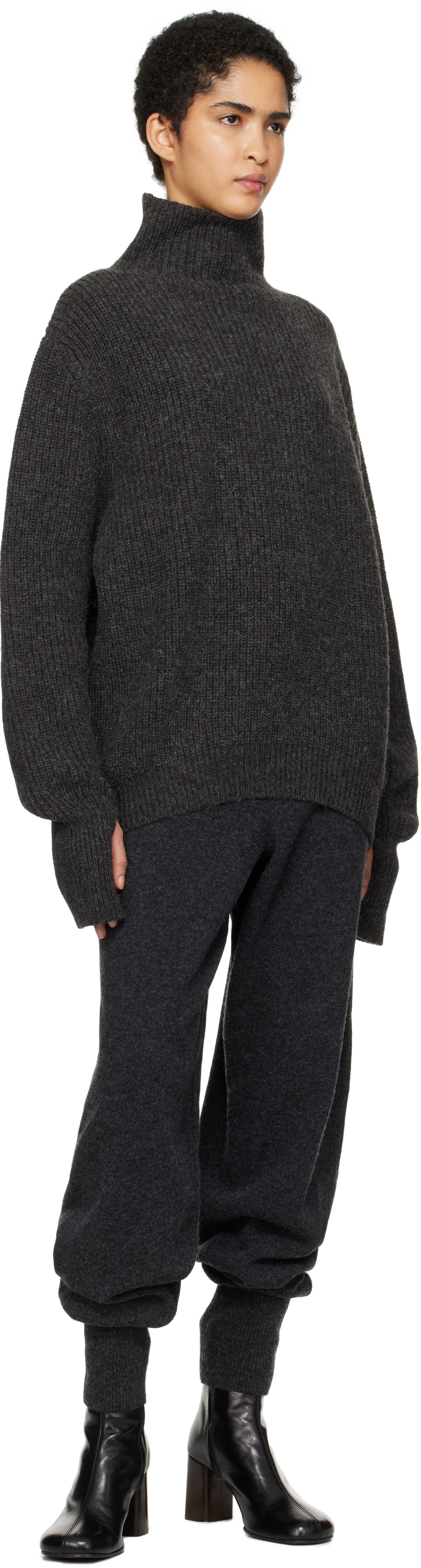 LEMAIRE Brown High Neck Sweater Lemaire