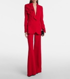 Elie Saab High-rise cady flared pants
