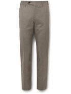 Canali - Kei Slim-Fit Wool-Flannel Suit Trousers - Brown