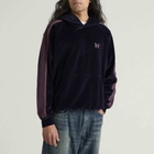 Needles Men's Velour Track Hoodie in Navy