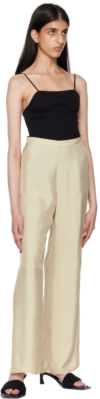 Missing You Already Beige Crinkled Lounge Pants