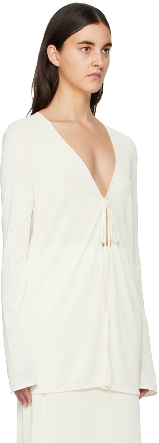 The Row Off-White Isara Blouse