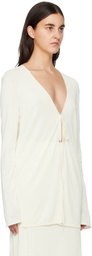 The Row Off-White Isara Blouse