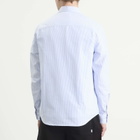 A.P.C. Men's Greg Button Down Stripe Shirt in Blue