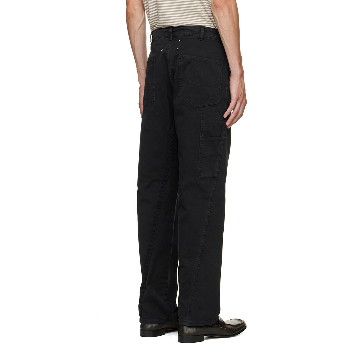 Maison Margiela Black Cotton Trousers