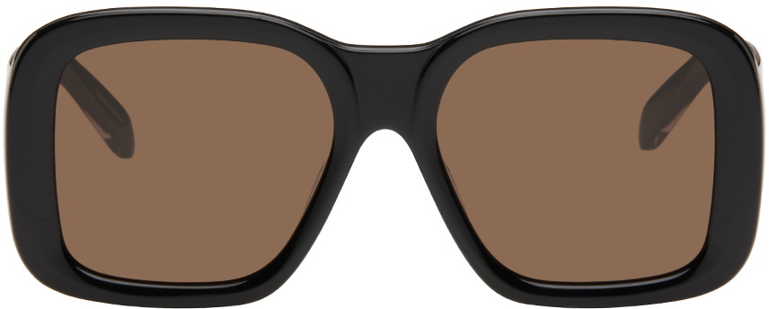Stella McCartney Black Oversized Square Sunglasses