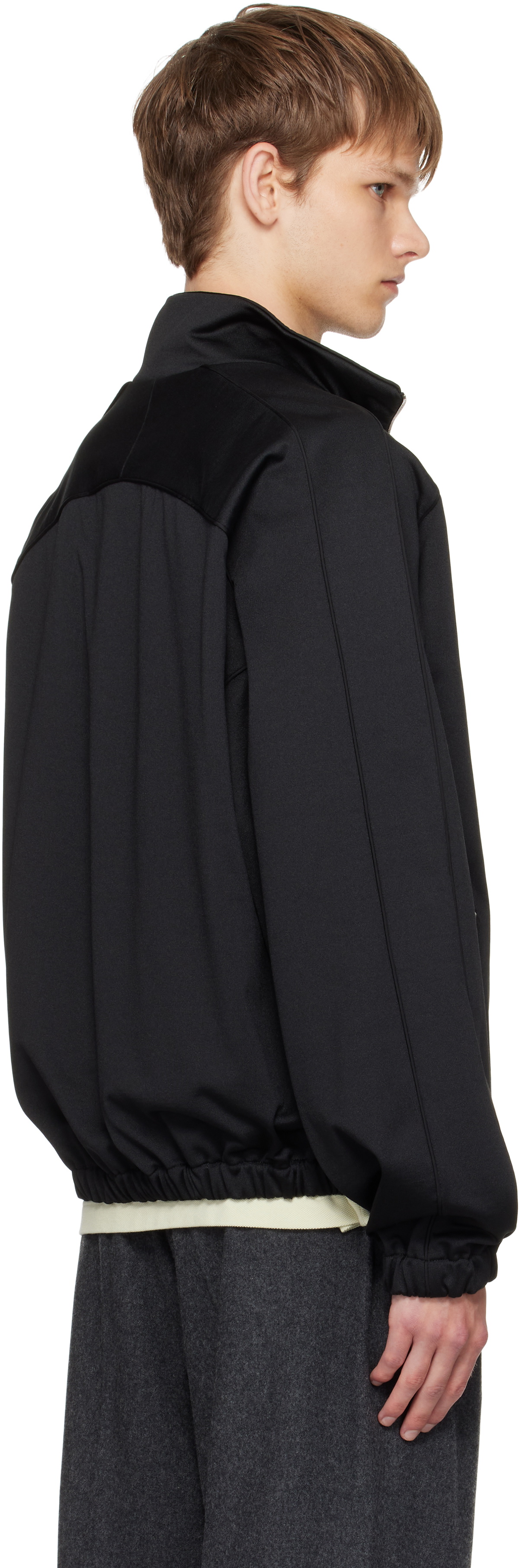 Jil Sander Black Zip Up Sweatshirt