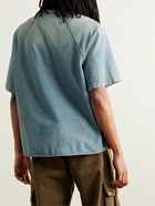 Rhude - Logo-Appliquéd Denim Shirt - Blue