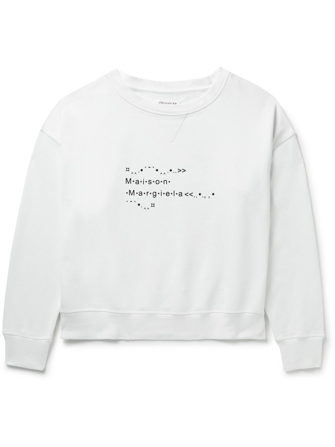 Maison Margiela - Font Generator Logo-Print Cotton-Jersey
