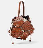 Staud Flora leather bucket bag