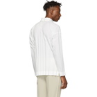 Homme Plisse Issey Miyake White Edge Shirt