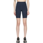 Girlfriend Collective Navy High-Rise Bike Shorts