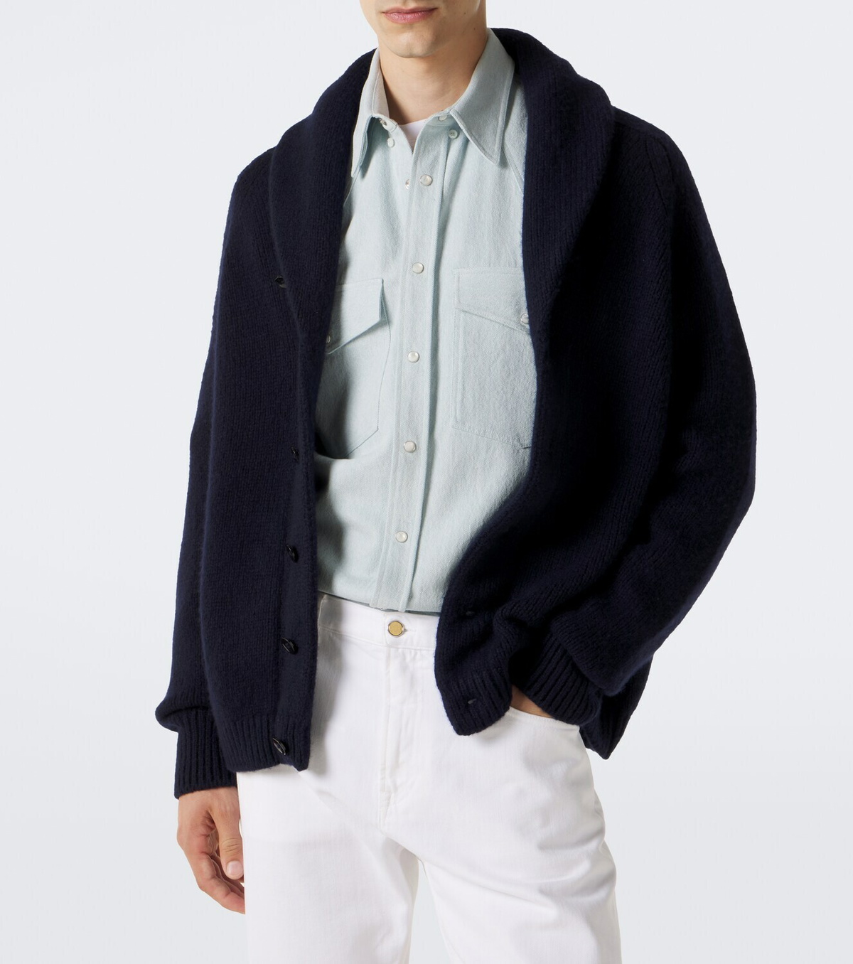 Umit Benan Montana cashmere and silk cardigan