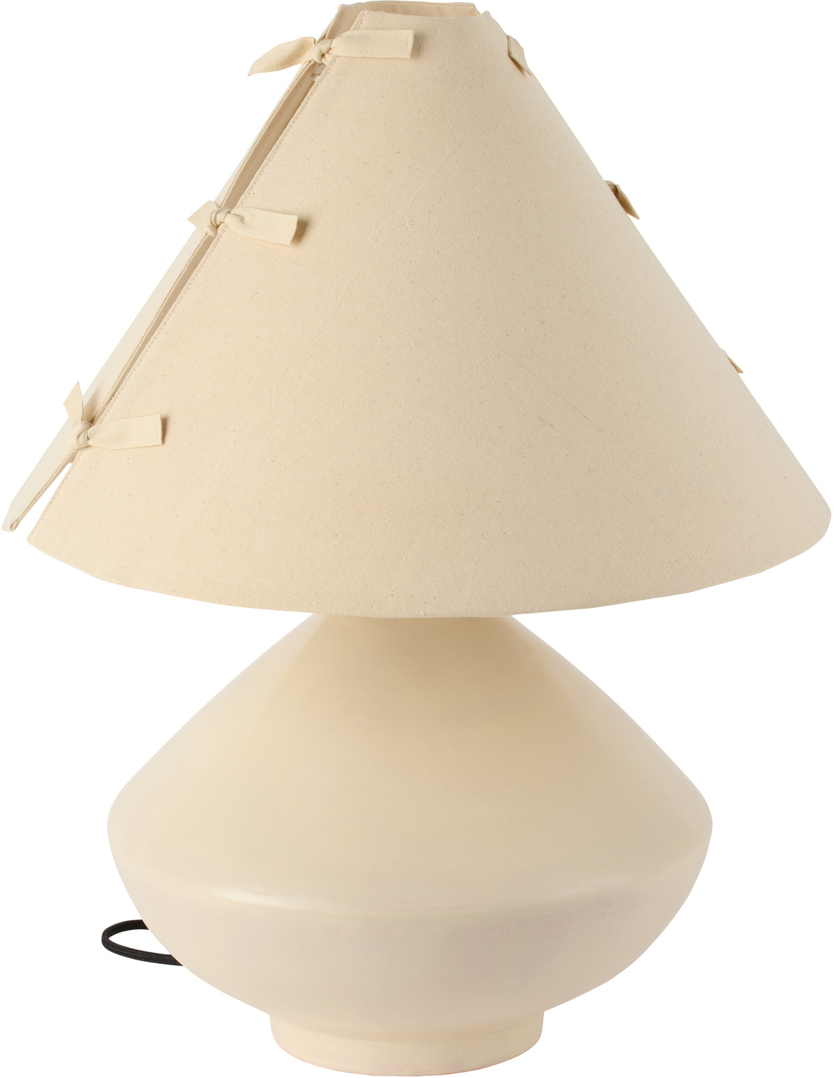 Los Objetos Decorativos Beige Ceramic Large Lamp