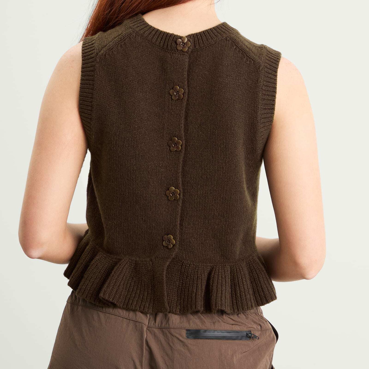 Cecilie Bahnsen Women's Bill Vest in Brown