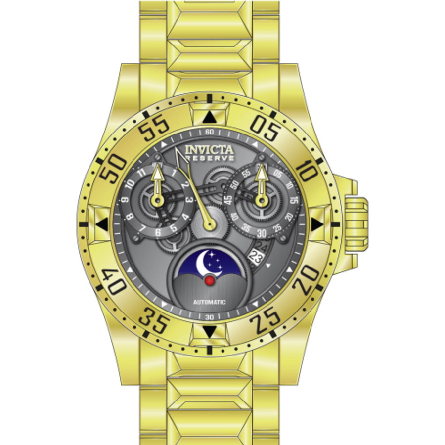 Invicta Reserve Excursion Automatic Gunmetal Dial Mens Watch 47571