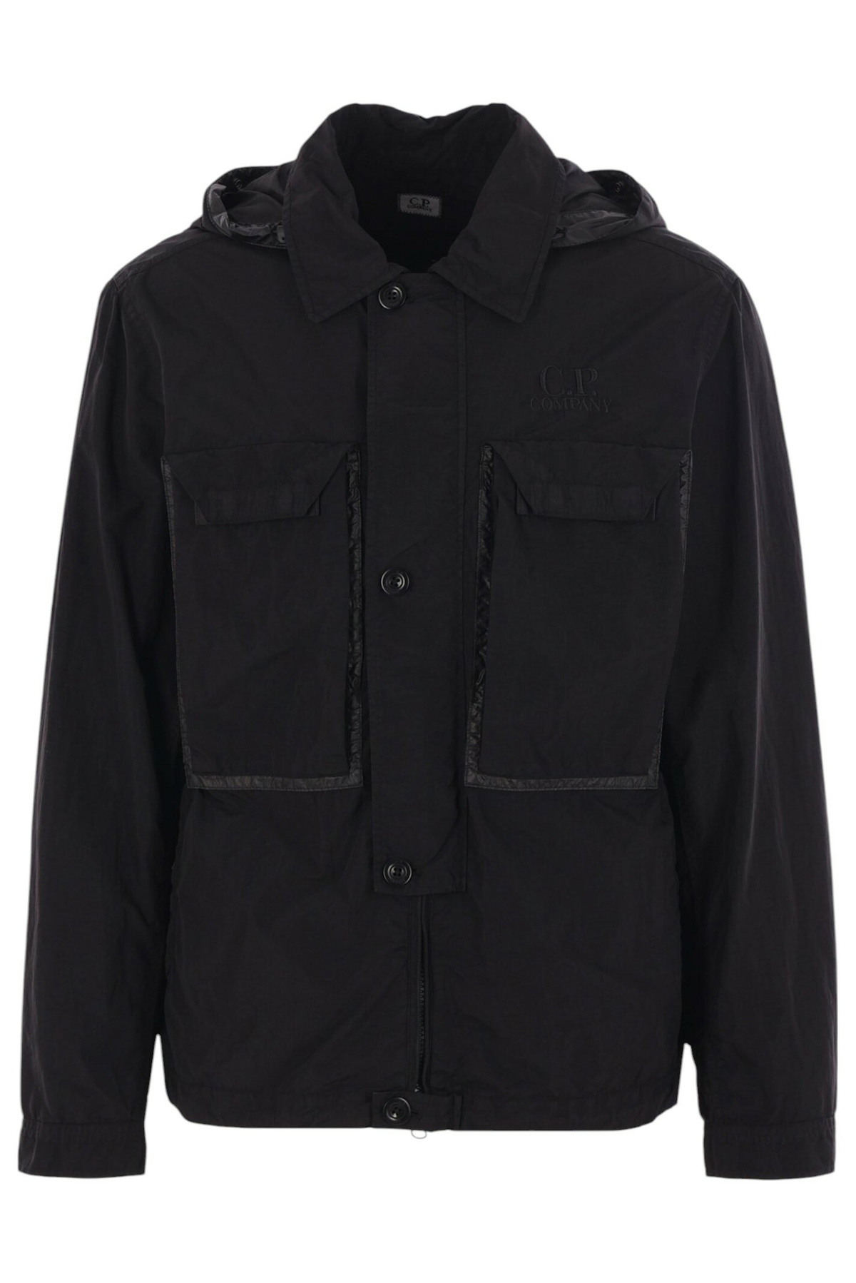 ジャケット・アウター C.P. COMPANY GOGGLE DOWN JACKET BLACK cp-company-mens-chrome-r-mixed