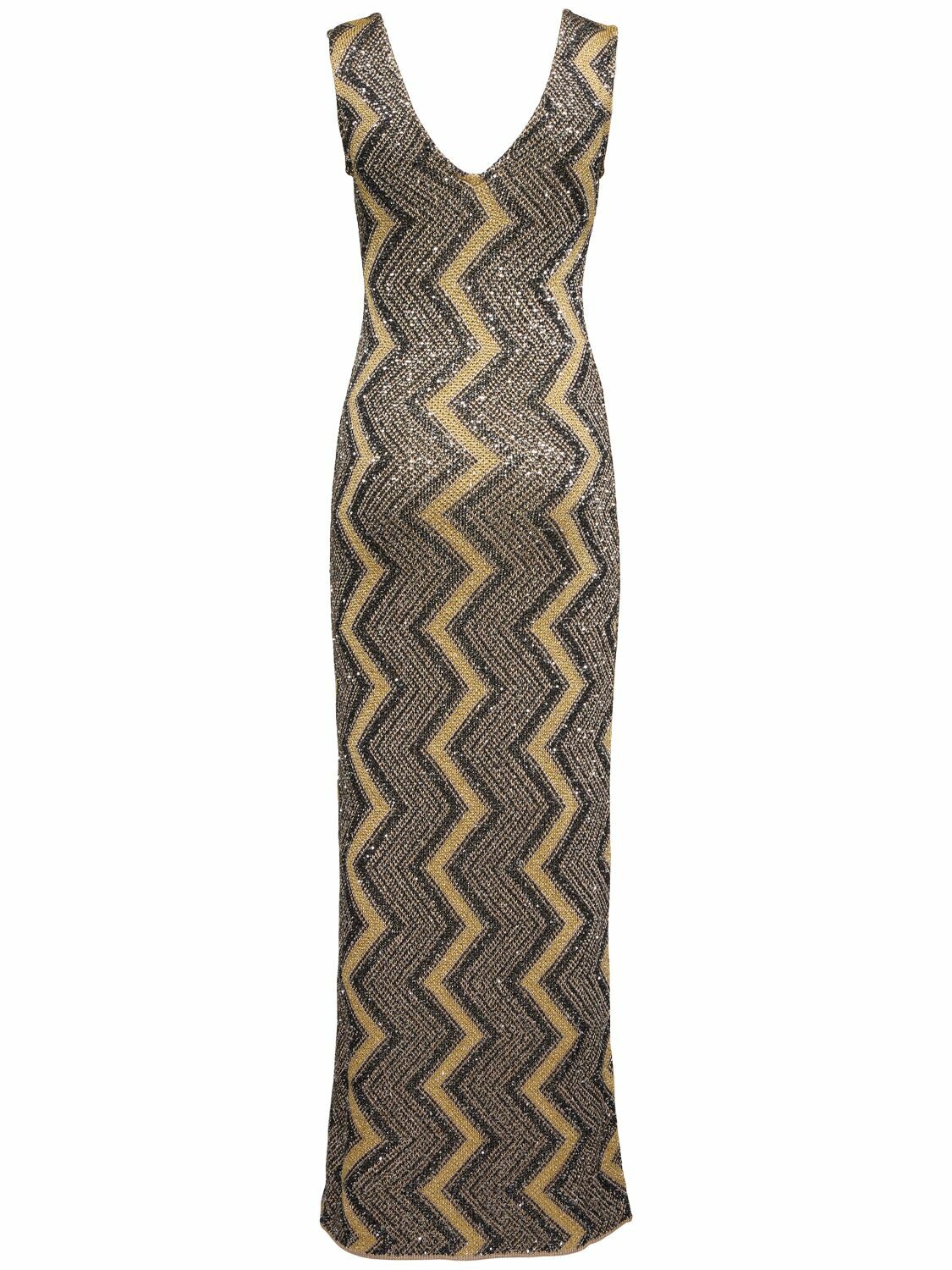 MISSONI Lurex Knit Long Dress Missoni