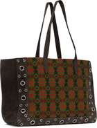 Valentino Brown Nellcôte Large Shopping Tote
