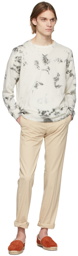 Massimo Alba Off-White & Grey Cashmere Ninni Sweater