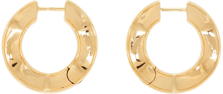 Photo: Bottega Veneta Gold Hoop Earrings
