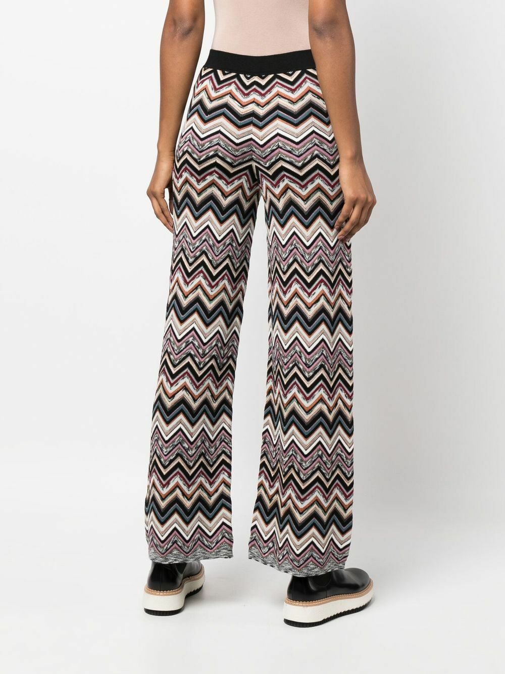 MISSONI - Zig Zag Print Wide Leg Trousers Missoni