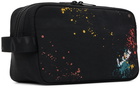 Paul Smith Black Paint Splatter Pouch