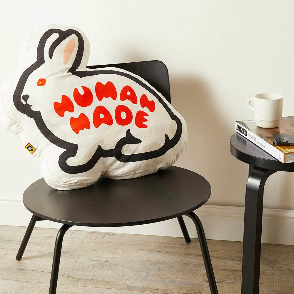 Human Made Men's Rabbit Cushion in White Human Made